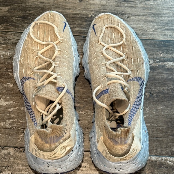 Nike Shoes Space Hippie 04 Sneakers Sail Astronomy Blue Beige Womens Size 7 Gym - Picture 4 of 13